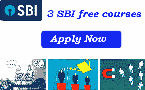 SBI Launches 3 Free Online Courses