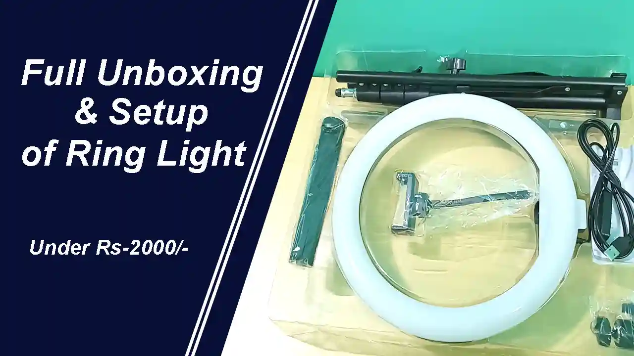 Best Ring Light under 2000 | Unboxing and setup of DigiTek (DRL-14) Professional 35.56 cm (14")inch LED Ring Light