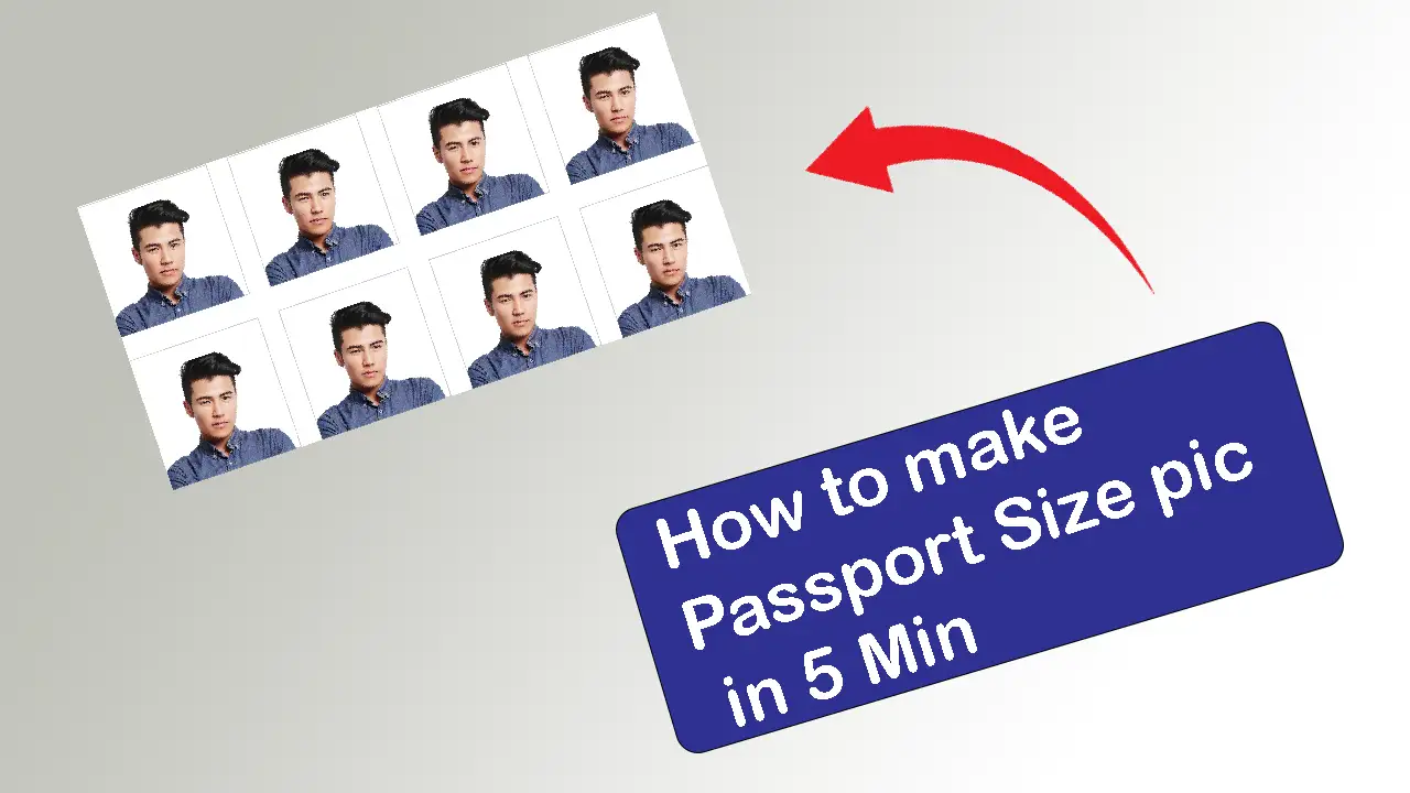 How to make passport size photo online free without