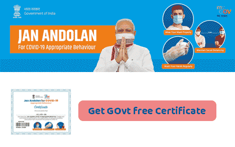 Jan Andolan for COVID-19 Appropriate Behaviour Pledge